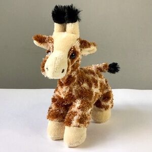 Aurora Baby Giraffe Plush Stuffed Animal Soft Cute Floppy Weighted Beanbag 8”